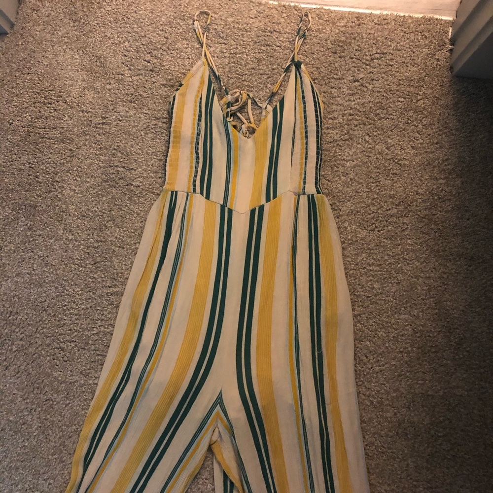 Francescas yellow and green jumpsuit. Size M.